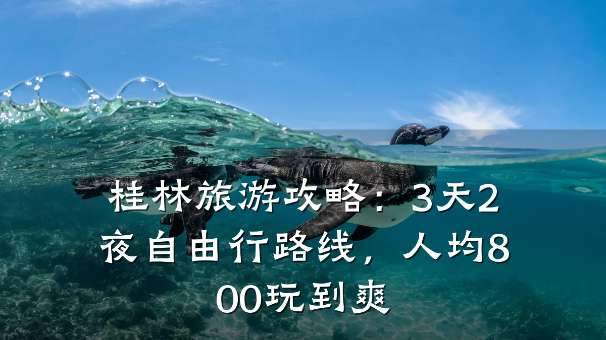 桂林旅游攻略：3天2夜自由行路线，人均800玩到爽