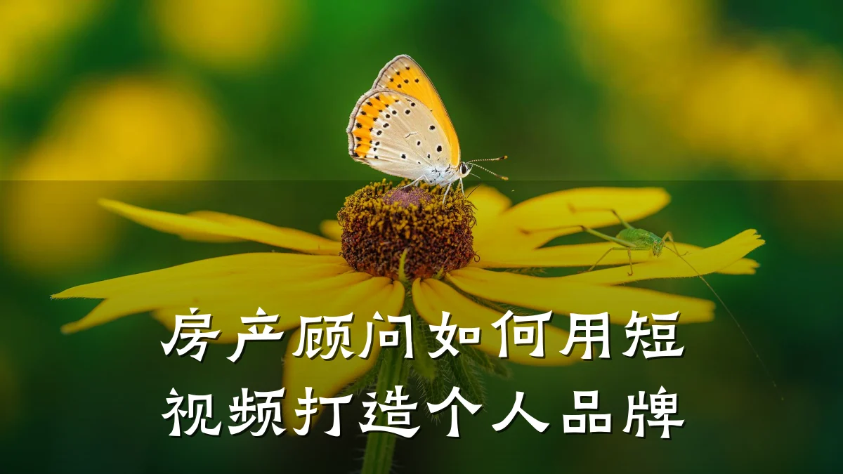 房产顾问如何用短视频打造个人品牌