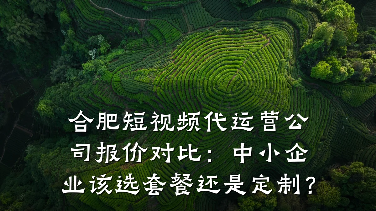 合肥短视频代运营公司报价对比:中小企业该选套餐还是定制?