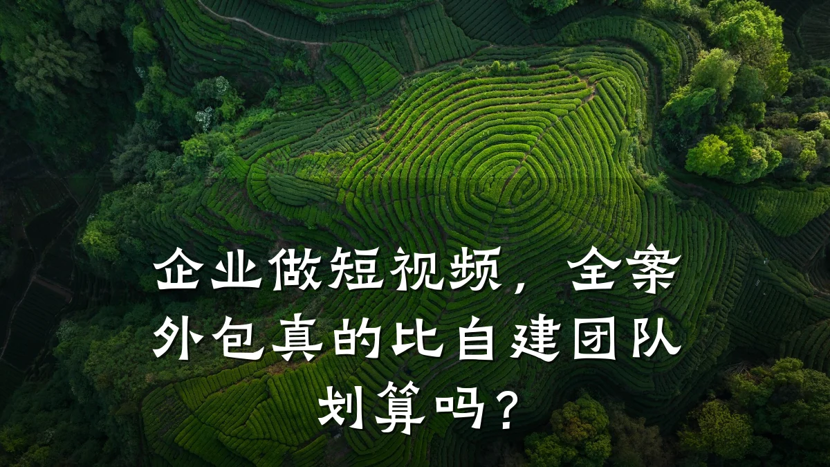 企业做短视频,全案外包真的比自建团队划算吗?