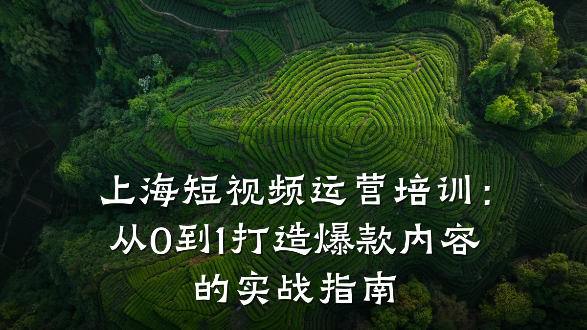 上海短视频运营培训:从0到1打造爆款内容的实战指南