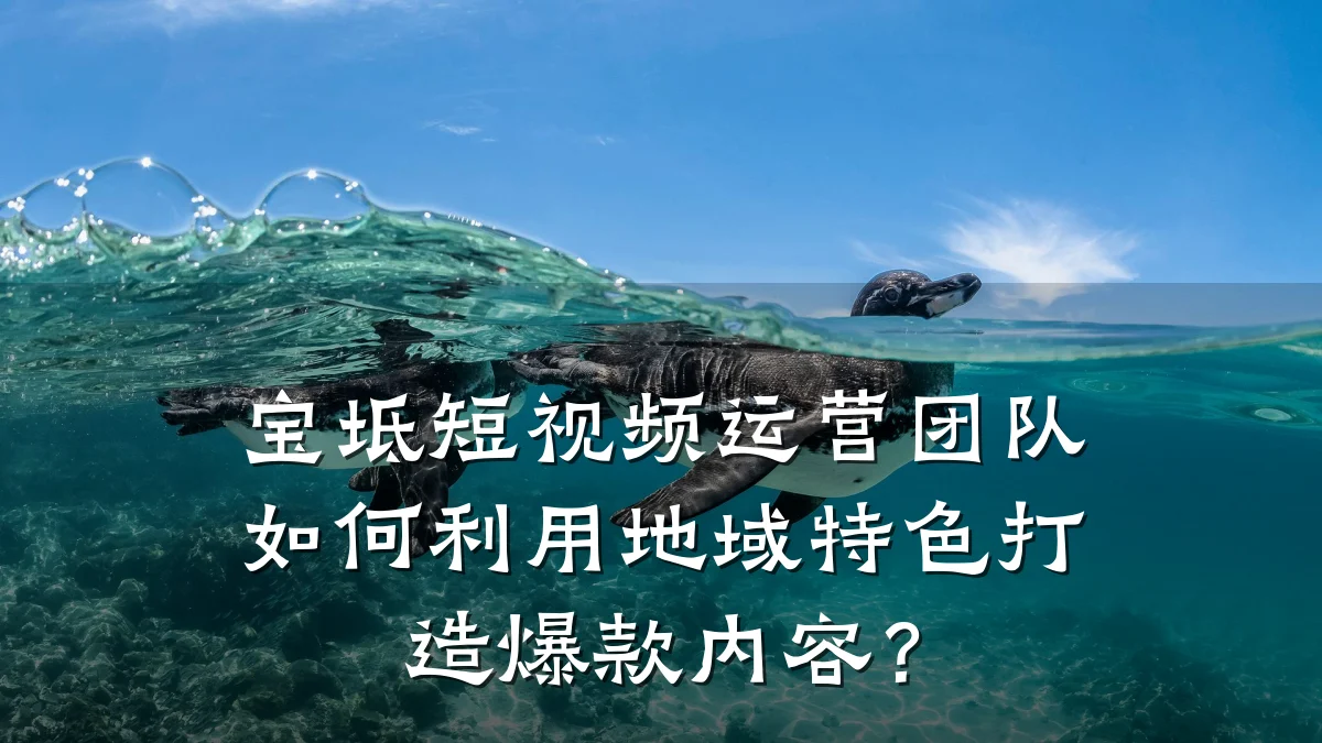 宝坻短视频运营团队如何利用地域特色打造爆款内容？