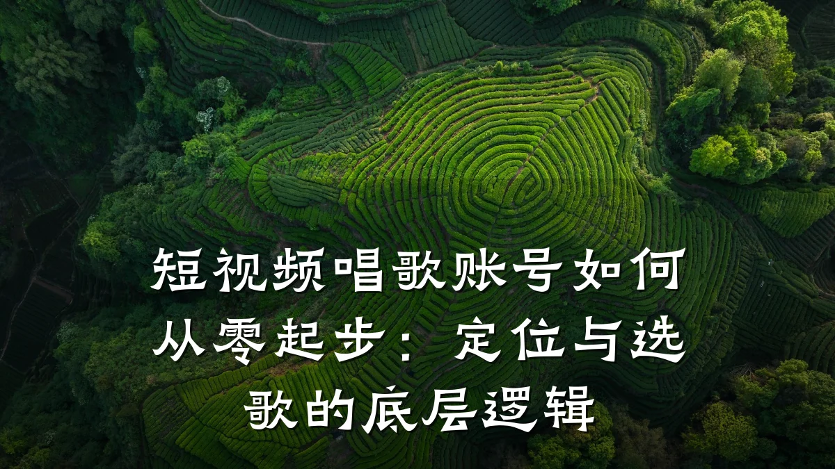 短视频唱歌账号如何从零起步：定位与选歌的底层逻辑