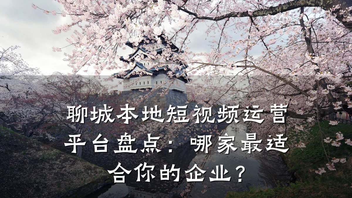 聊城本地短视频运营平台盘点：哪家最适合你的企业？