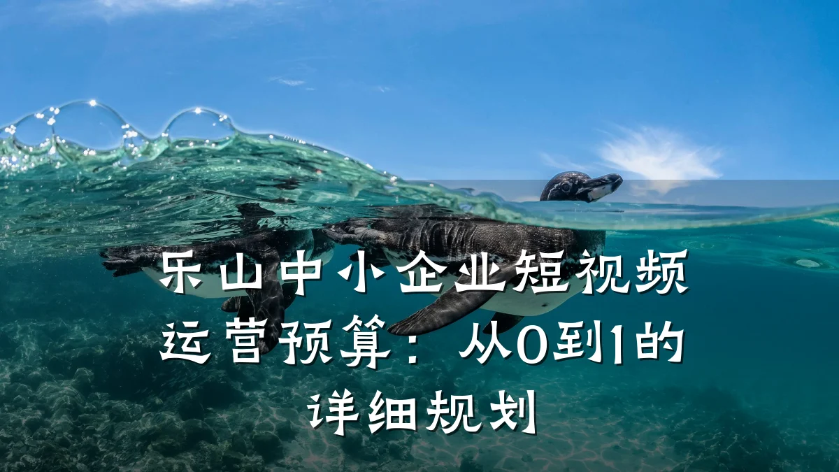 乐山中小企业短视频运营预算：从0到1的详细规划