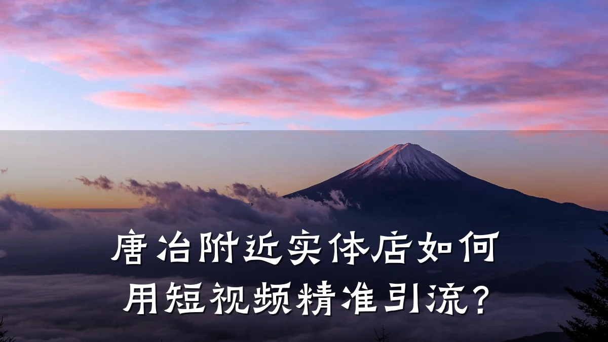 唐冶附近实体店如何用短视频精准引流？