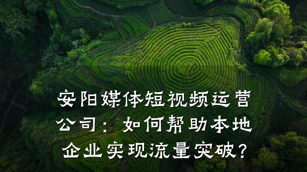 安阳媒体短视频运营公司：如何帮助本地企业实现流量突破？