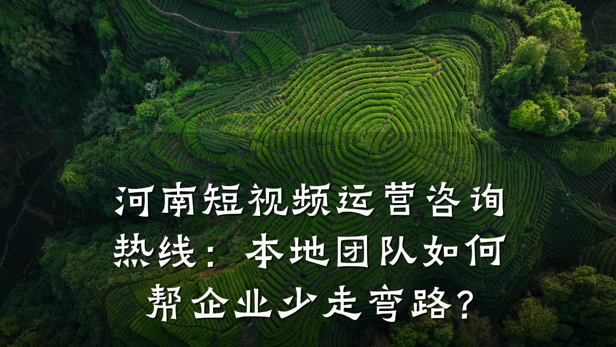 河南短视频运营咨询热线：本地团队如何帮企业少走弯路？