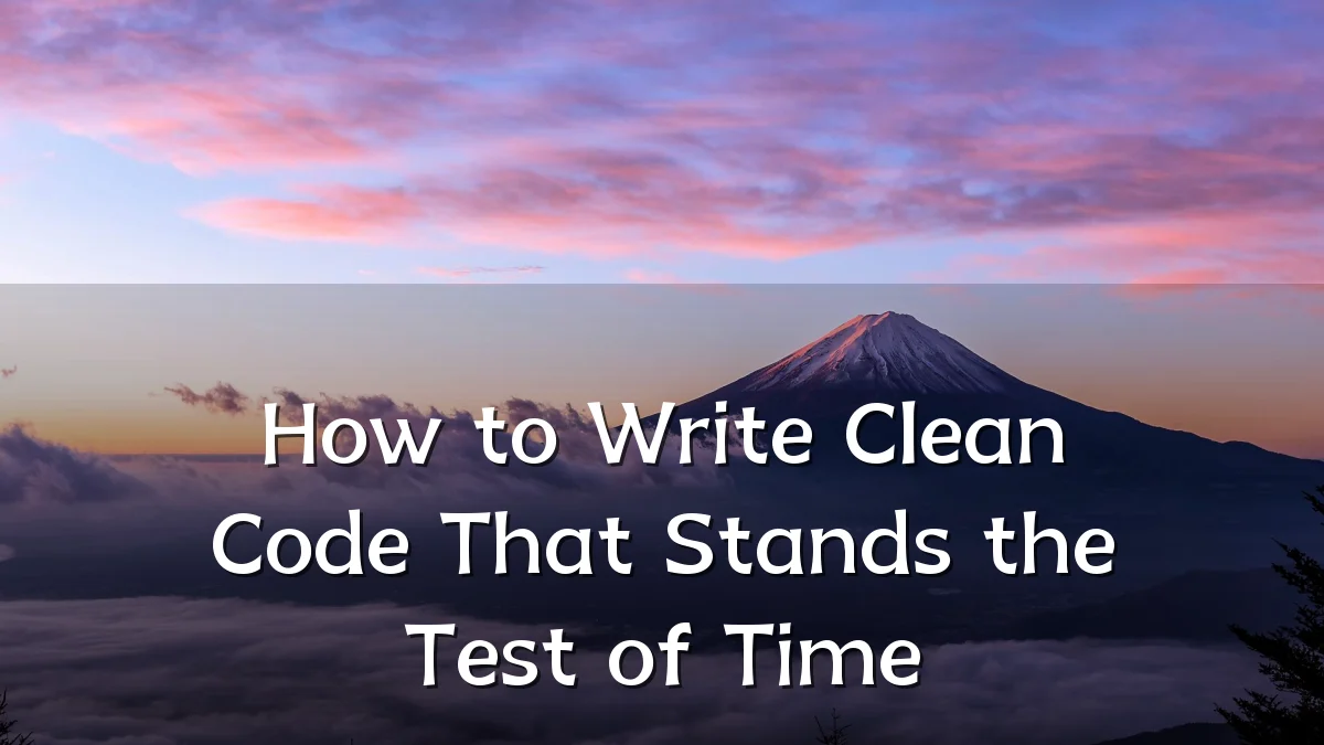 How to Write Clean Code That Stands the Test of Time