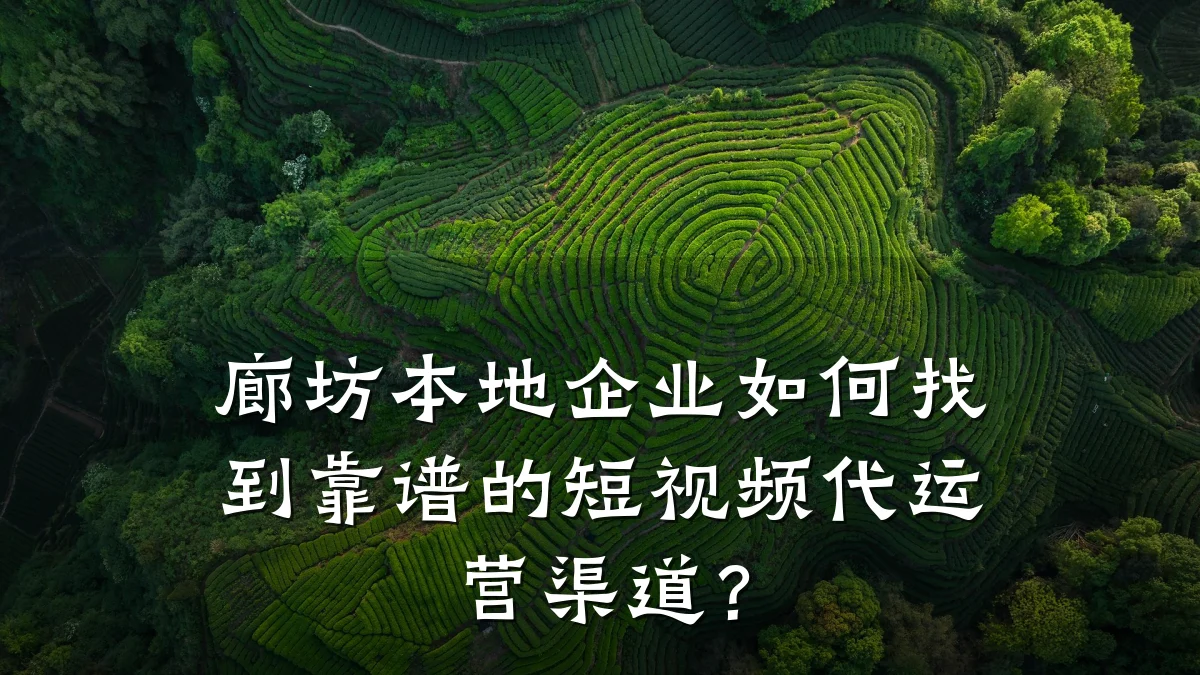 廊坊本地企业如何找到靠谱的短视频代运营渠道？