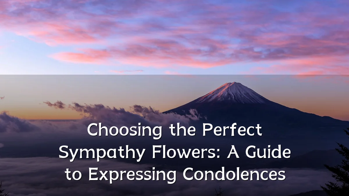 Choosing the Perfect Sympathy Flowers: A Guide to Expressing Condolences