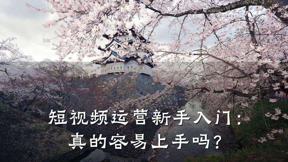 短视频运营新手入门：真的容易上手吗？
