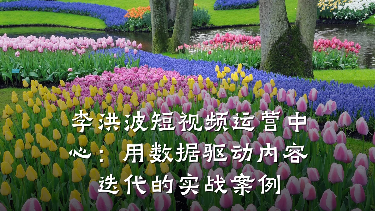 李洪波短视频运营中心：用数据驱动内容迭代的实战案例