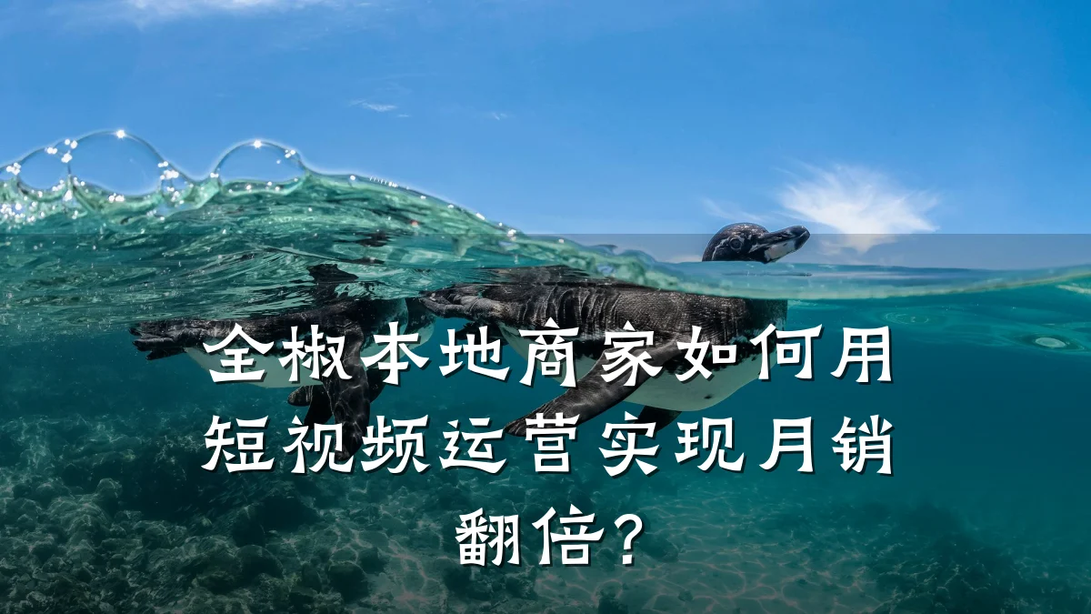 全椒本地商家如何用短视频运营实现月销翻倍？