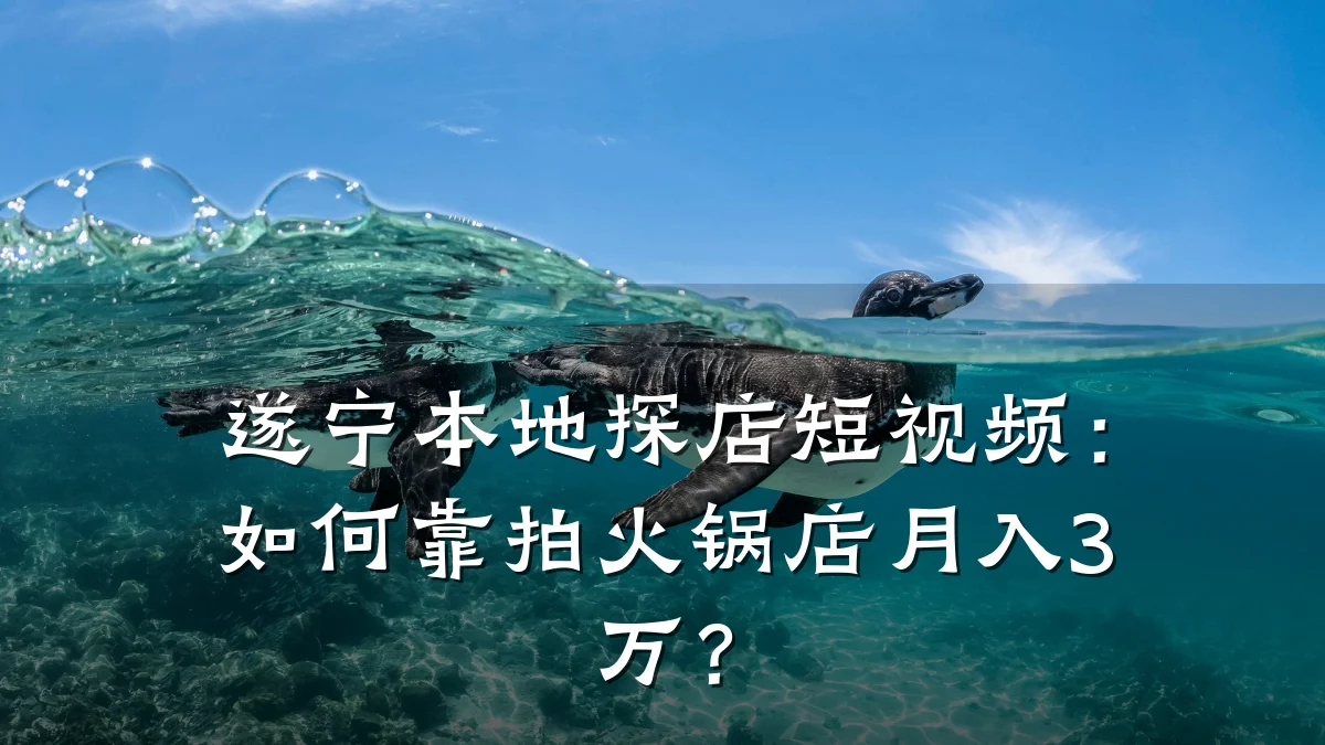 遂宁本地探店短视频：如何靠拍火锅店月入3万？