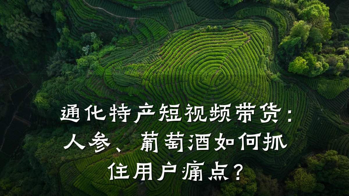通化特产短视频带货：人参、葡萄酒如何抓住用户痛点？