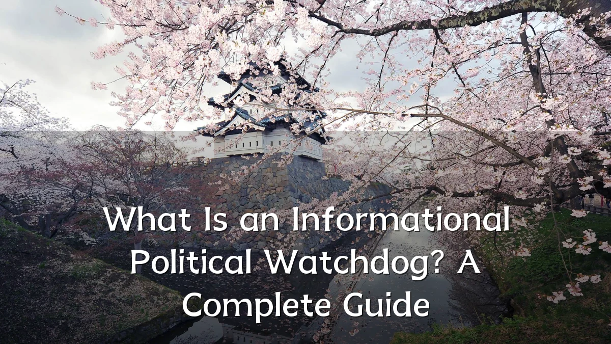 What Is an Informational Political Watchdog? A Complete Guide