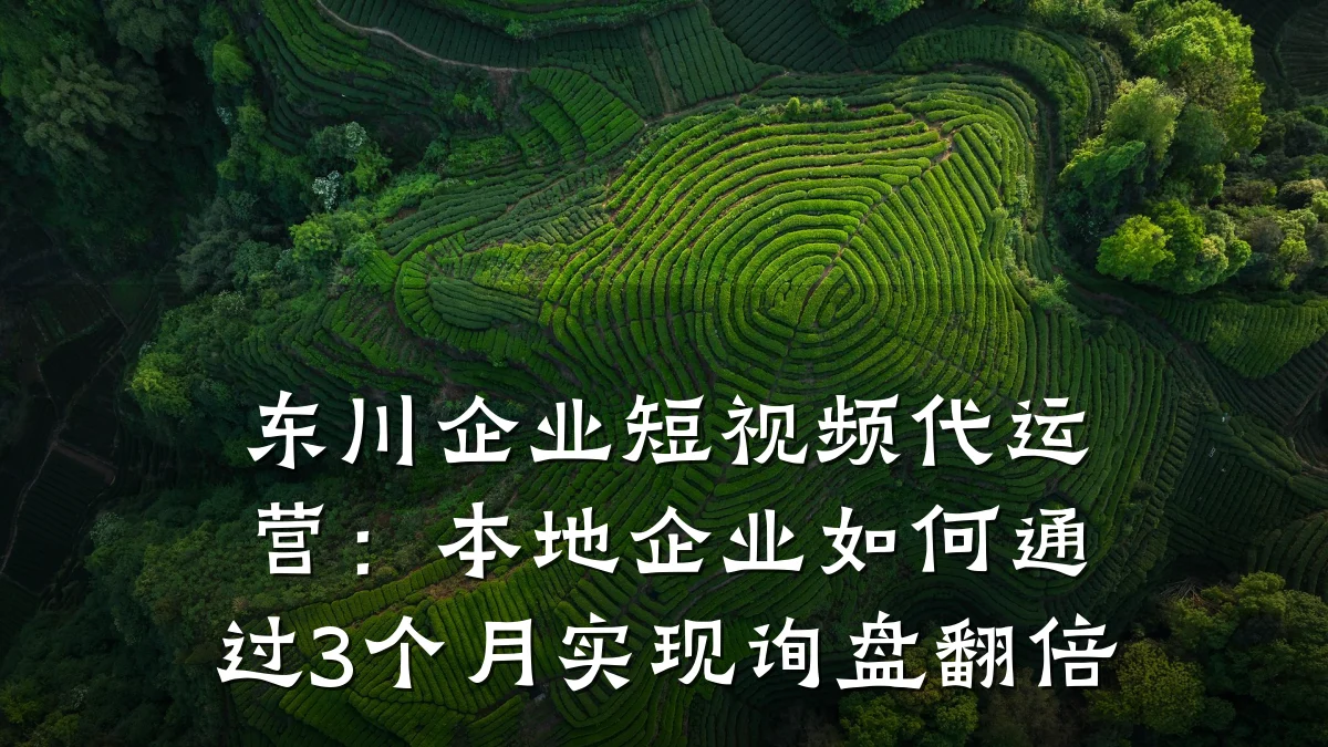 东川企业短视频代运营：本地企业如何通过3个月实现询盘翻倍