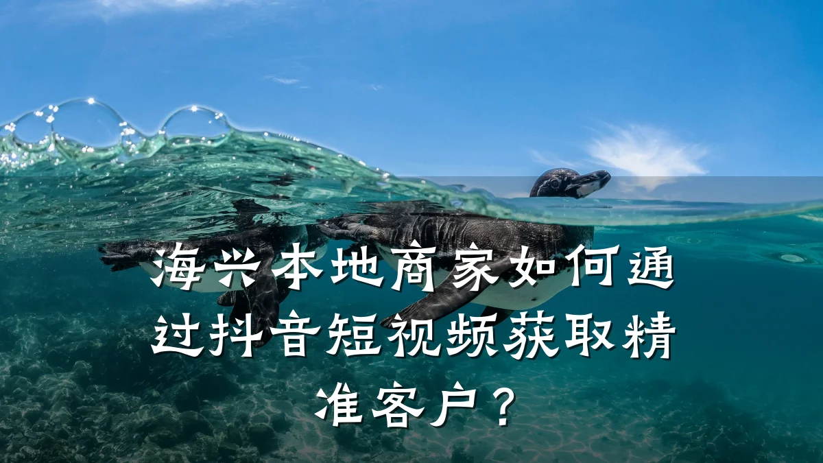 海兴本地商家如何通过抖音短视频获取精准客户？
