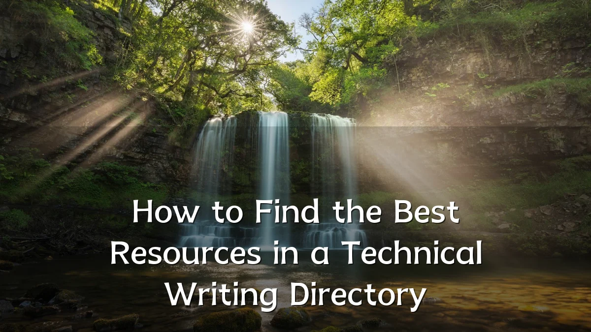 How to Find the Best Resources in a Technical Writing Directory