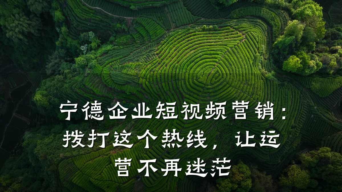 宁德企业短视频营销：拨打这个热线，让运营不再迷茫