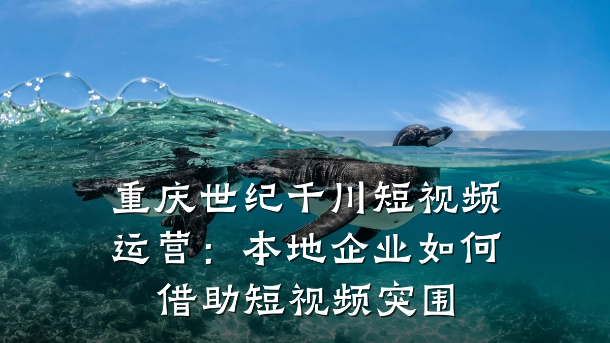 重庆世纪千川短视频运营：本地企业如何借助短视频突围