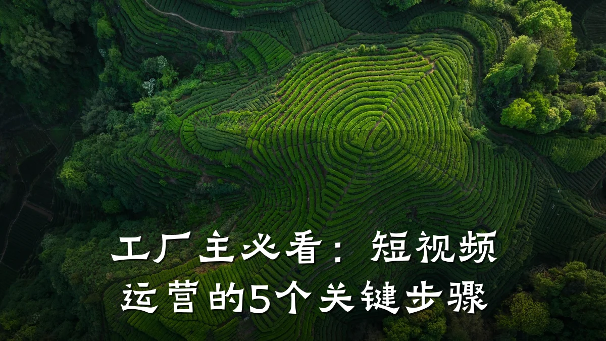 工厂主必看：短视频运营的5个关键步骤
