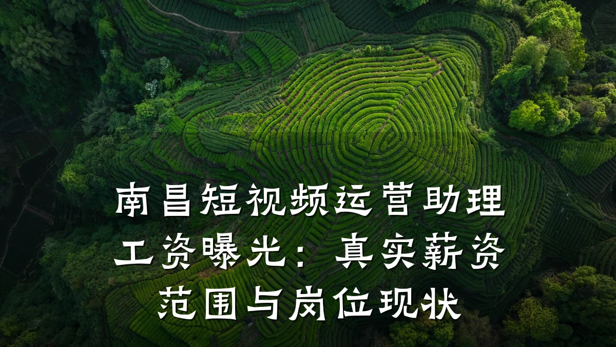 南昌短视频运营助理工资曝光：真实薪资范围与岗位现状