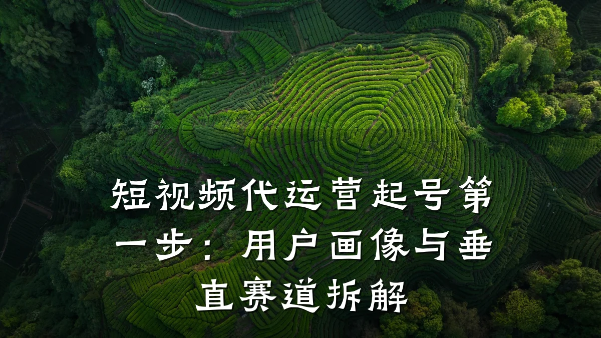 短视频代运营起号第一步：用户画像与垂直赛道拆解