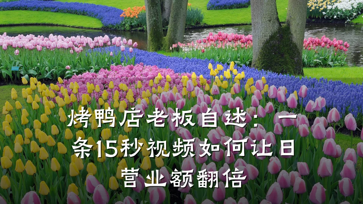 烤鸭店老板自述：一条15秒视频如何让日营业额翻倍