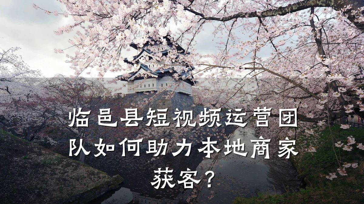 临邑县短视频运营团队如何助力本地商家获客？
