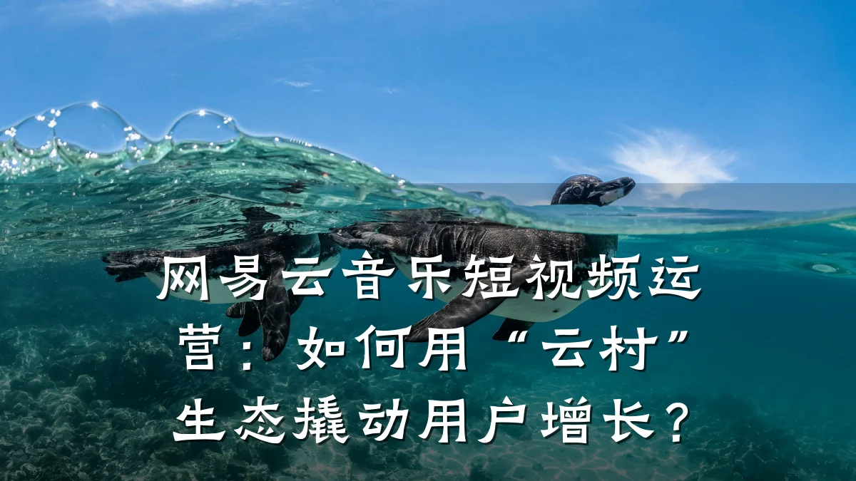 网易云音乐短视频运营：如何用“云村”生态撬动用户增长？