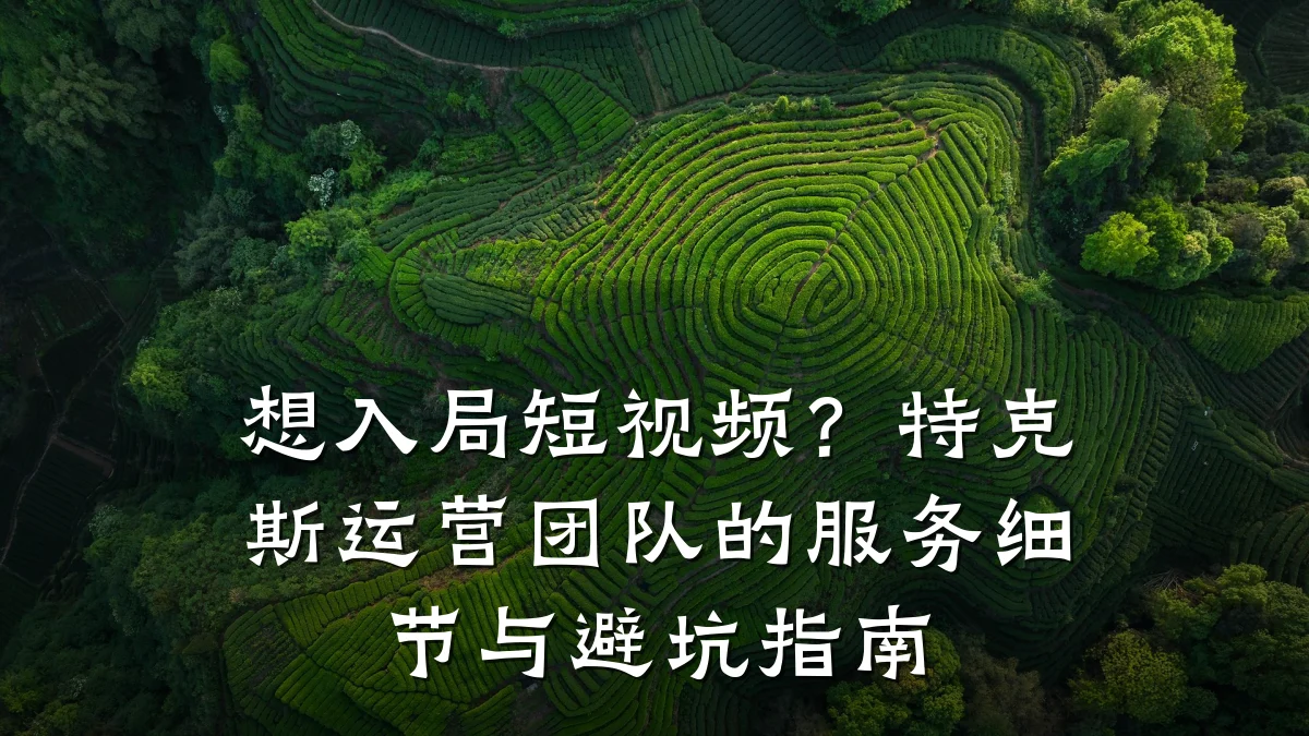 想入局短视频？特克斯运营团队的服务细节与避坑指南