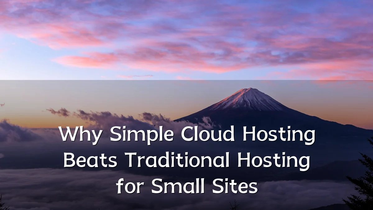 Why Simple Cloud Hosting Beats Traditional Hosting for Small Sites